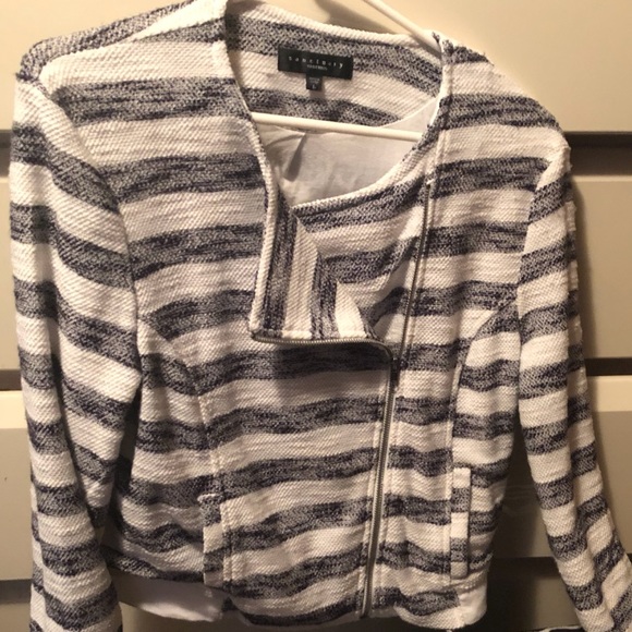Sanctuary Brand-Trendy Moto Style Sweater/Jacket - Picture 2 of 4